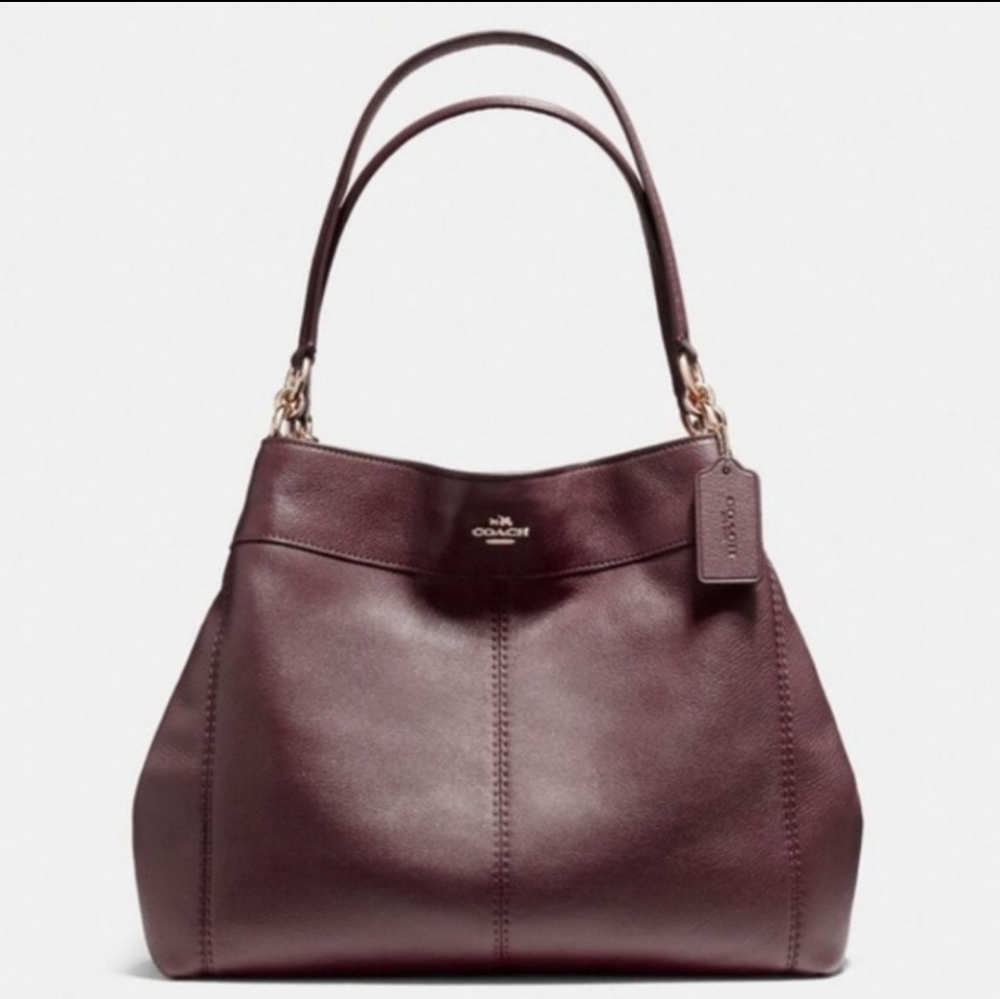Coach Lexy Purse in Oxblood